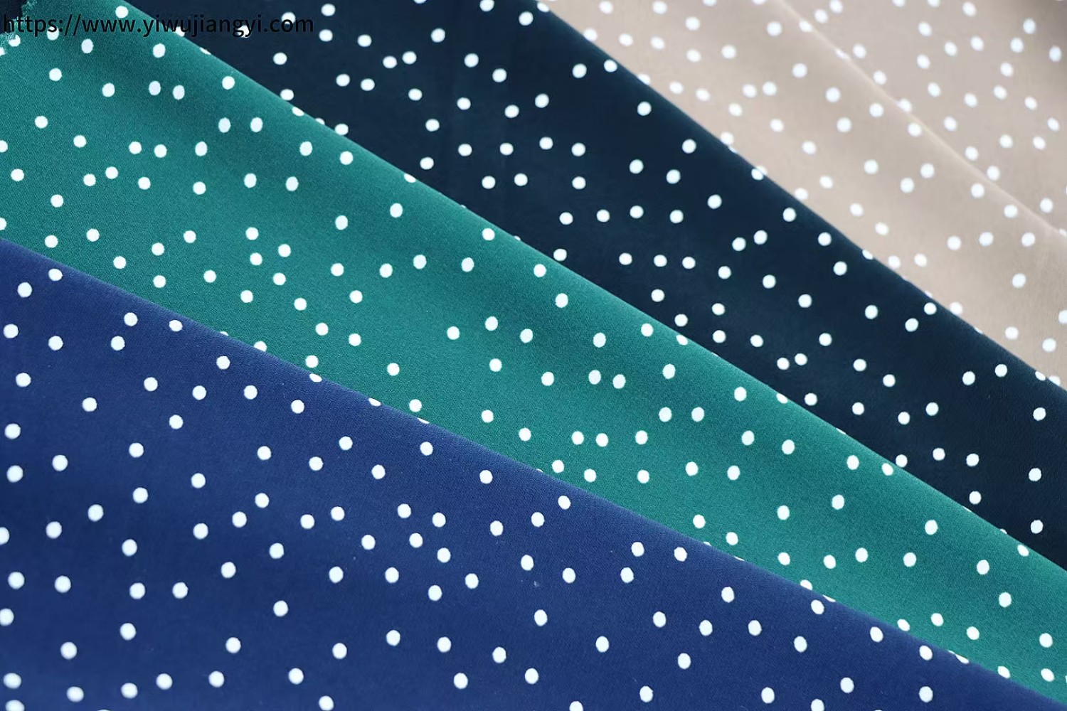 Multi-color Polka Dot Pattern Fabric Swatch