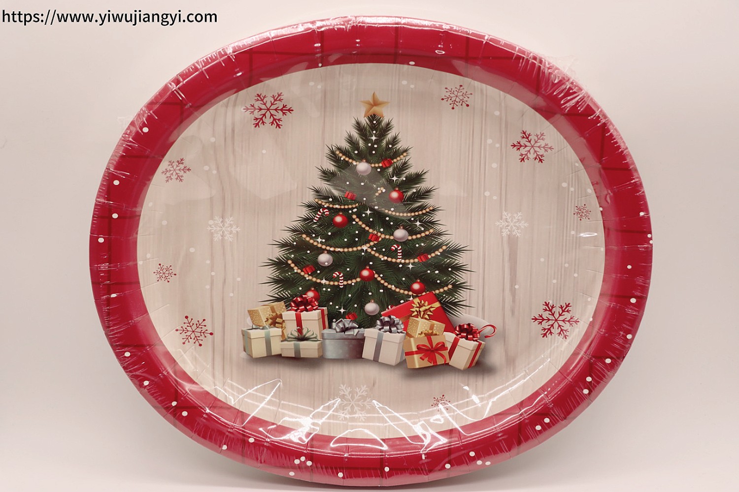 Christmas Themed Disposable Paper Plate