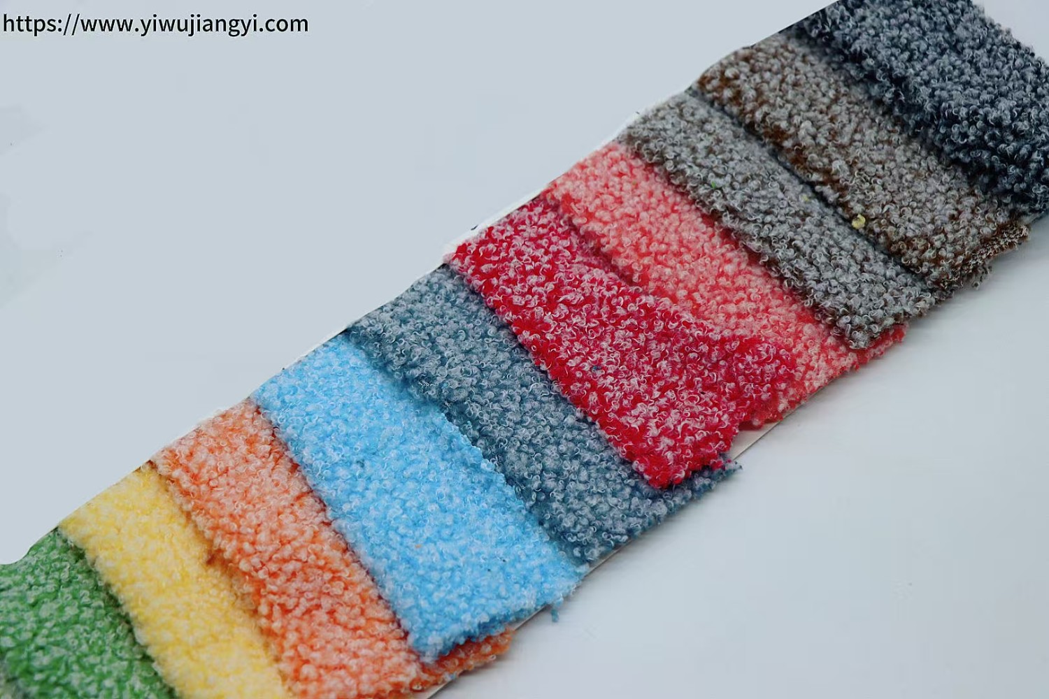 Multi-color Speckled Plush Fabric Swatch