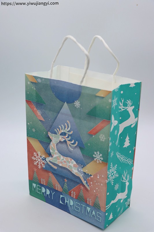 Christmas Geometric Elk Handbag