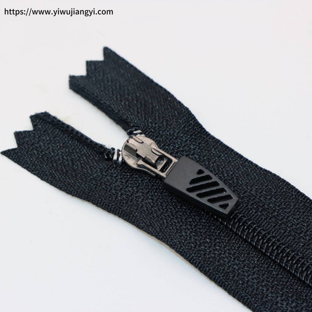 Black Fashion Design Zipper