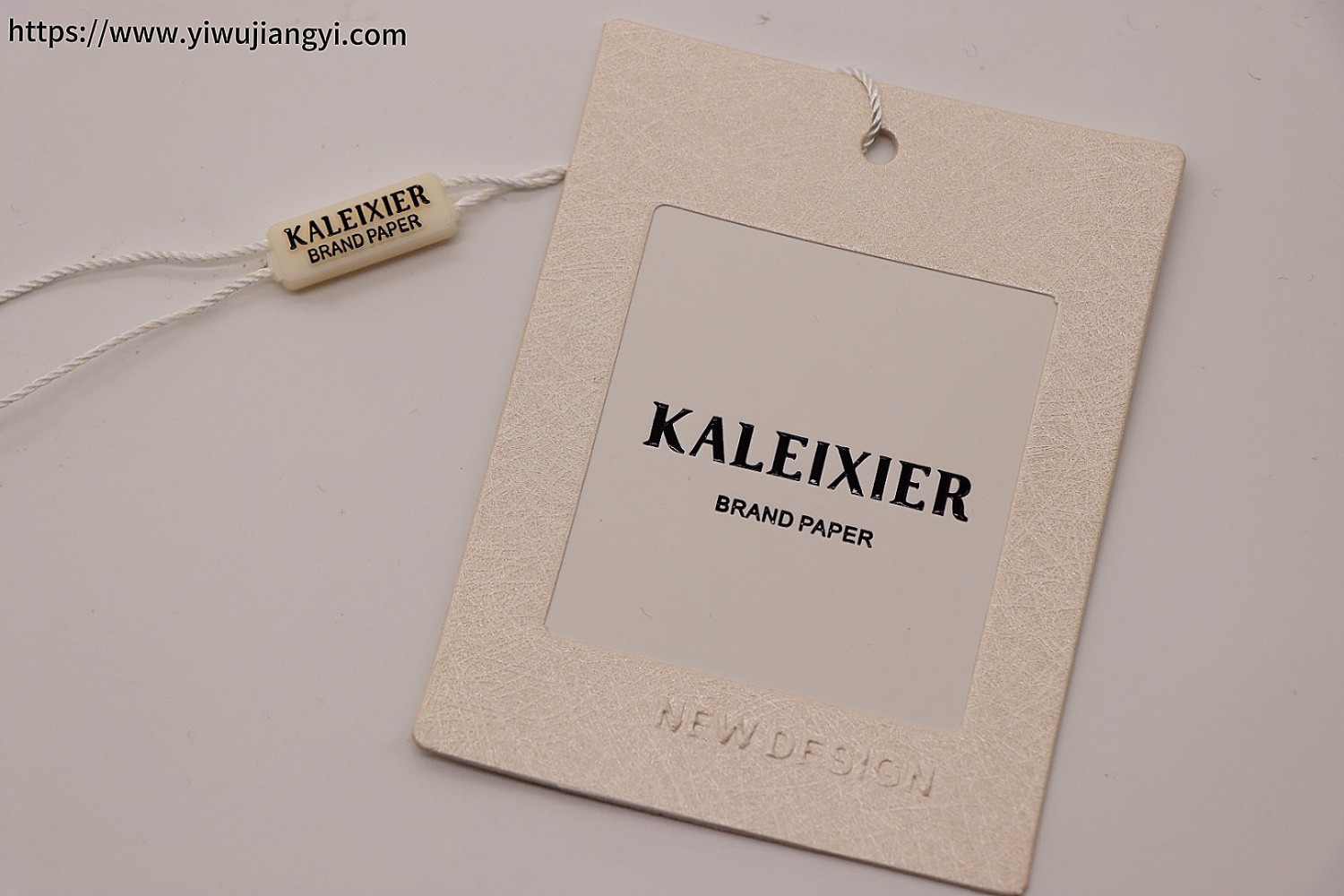 Textured Pattern Printed Brand Hang Tag (with Label String)