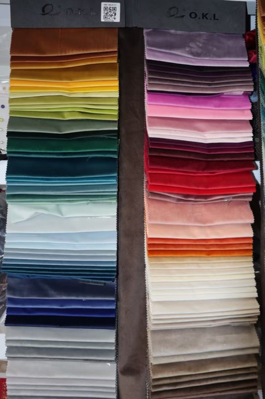 O.K.L Multi-Color Velvet Fabric Swatch Card
